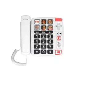 Teléfono Fijo para Mayores Swiss Voice XTRA 1110 Blanco de Swiss Voice, Teléfonos analógicos - Ref: S7730597, Precio: 32,04 €...