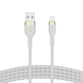 Câble USB vers Lightning Belkin CAA010BT1MWH Blanc de Belkin, Câbles USB - Réf : S7733922, Prix : 29,69 €, Remise : %