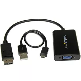 Adaptador DisplayPort a VGA Startech DP2VGAA Negro de Startech, Cables DisplayPort - Ref: S7738676, Precio: 35,24 €, Descuent...