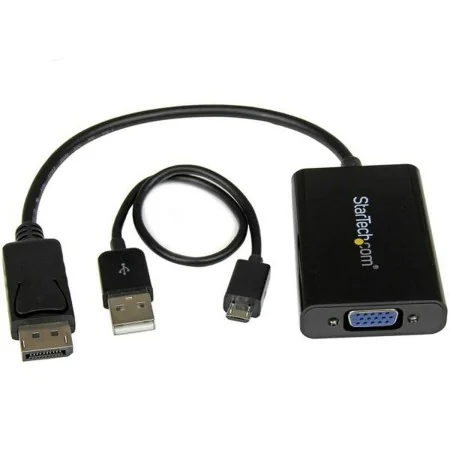 DisplayPort-zu-VGA-Adapter Startech DP2VGAA Schwarz von Startech, DisplayPort-Kabel - Ref: S7738676, Preis: 35,24 €, Rabatt: %