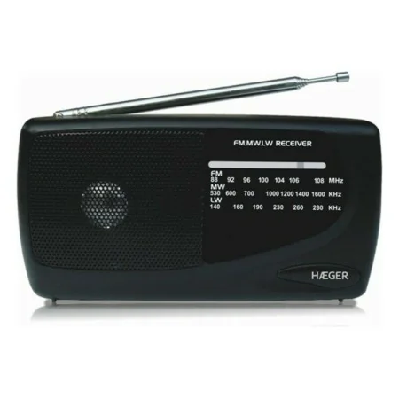 Radio AM/FM Haeger PR-TRI.002A Nero di Haeger, Radio - Rif: S7781562, Prezzo: 14,42 €, Sconto: %