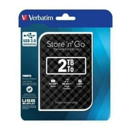 External Hard Drive Verbatim 53195 2 TB by Verbatim, External hard drives - Ref: S7783771, Price: 96,49 €, Discount: %