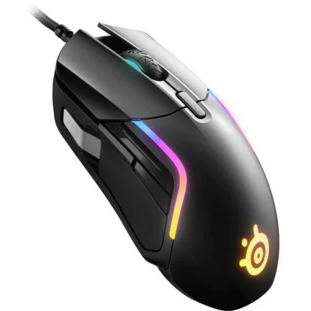 Souris SteelSeries Rival 5 Noir Jeux Lumières LED Avec câble de SteelSeries, Souris pour les joueurs - Réf : S7815806, Prix :...