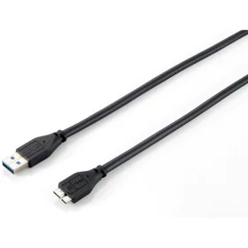 Câble USB 3.0 A vers Micro USB B Equip 128397 Noir 1,8 m de Equip, Câbles USB - Réf : S7816090, Prix : 17,85 €, Remise : %