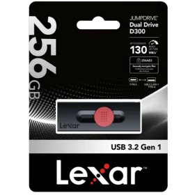 Memória USB Lexar DUAL Preto 256 GB de Lexar, Memórias USB - Ref: M0308271, Preço: 31,22 €, Desconto: %