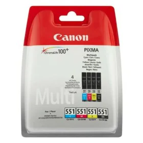 Cartuccia ad Inchiostro Originale Canon CLI-551 C/M/Y/BK w/sec di Canon, Toner e inchiostro per stampante - Rif: S7822451, Pr...