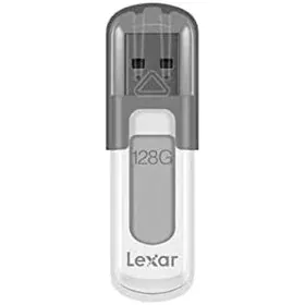 Clé USB Lexar JumpDrive V100 Blanc Blanc/Gris 128 GB de Lexar, Clés USB - Réf : M0308285, Prix : 13,84 €, Remise : %