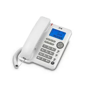 Telefone Fixo SPC 3608B LCD Azul Branco de SPC, Telefones analógicos - Ref: S7829928, Preço: 30,18 €, Desconto: %