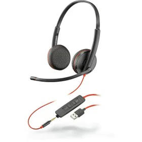 Casques avec Microphone Plantronics Blackwire C3225 Noir de Plantronics, Écouteurs et accessoires - Réf : S7835062, Prix : 97...