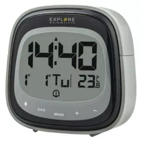 Alarm Clock Explore Scientific RDC3006 LCD White Black Black/Grey by Explore Scientific, Desk & Shelf Clocks - Ref: S7838145,...