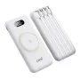 Cargador portátil Cool Cool Power Bank 10.000mAh 4 Conexiones + Qi Carga Inalambrica Blanco Plateado 10000 mAh de Cool, Carga...