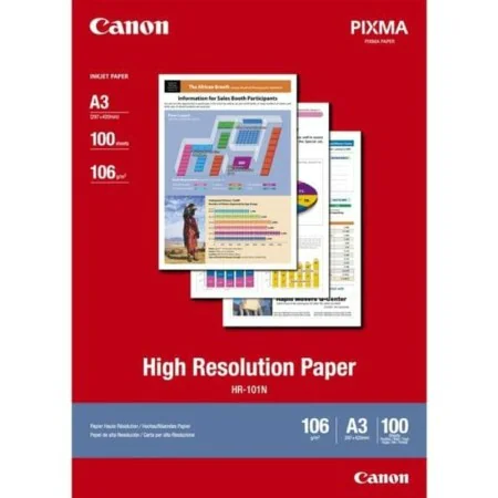 Papel fotográfico mate Canon HR-101 A3 de Canon, Papel de impressão - Ref: S7839160, Preço: 42,05 €, Desconto: %