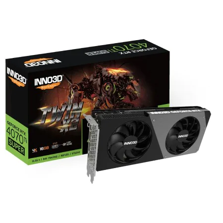 Carte Graphique INNO3D GEFORCE RTX 4070 Ti SUPER TWIN X2 16 GB GDDR6 GeForce RTX 4070 Ti de INNO3D, Cartes graphiques - Réf :...