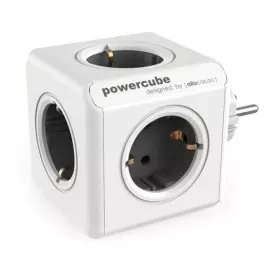 Würfel mit Steckdosenanschluss Allocacoc Powercube Original 1100 Grau Dunkelgrau 5 Ausgänge von Allocacoc, HDMI-Kabel - Ref: ...