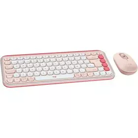 Keyboard Logitech 920-013120 Pink Spanish Qwerty QWERTY by Logitech, Keyboards - Ref: S7841369, Price: 76,38 €, Discount: %