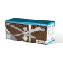 Ventilador de Teto com Luz EDM 33800 Caribe Branco 50 W de EDM, Ventoinhas de teto com candeeiro - Ref: S7900596, Preço: 66,9...