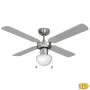 Ventilador de Teto com Luz EDM 33801 Caribe Prateado 50 W de EDM, Ventoinhas de teto com candeeiro - Ref: S7900597, Preço: 73...