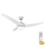 Ventilateur de Plafond avec Lumière EDM 33803 Egeo Blanc 60 W de EDM, Ventilateurs de plafond avec lampe intégrée - Réf : S79...