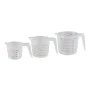 Jarra Medidora 250 ml 500 ml 1 L Polipropileno (3 Piezas) de BigBuy Cooking, Vasos y jarras medidores - Ref: S7900795, Precio...