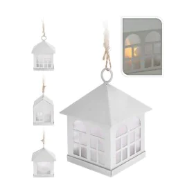 Lantern Deco Metal White by Deco, Lanterns - Ref: S7901275, Price: 7,39 €, Discount: %