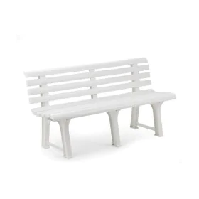 Panca con Schienale IPAE Progarden ORCHIDEA Bianco polipropilene (145 x 49 x 74 cm) di IPAE Progarden, Panche - Rif: S7901720...