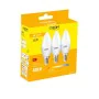 Lot de 3 ampoules LED EDM G 5 W E14 400 lm Ø 3,6 x 10 cm (3200 K) de EDM, Ampoules LED - Réf : S7902448, Prix : 5,80 €, Remis...