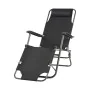 Sun-lounger Black (178 x 60 x 95 cm) by BigBuy Garden, Sunloungers - Ref: S7904503, Price: 75,59 €, Discount: %