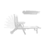 Chaise longue IPAE Progarden Zircone Pliable Avec des roues Blanc polypropylène (72 x 195 x 101 cm) de IPAE Progarden, Bains ...