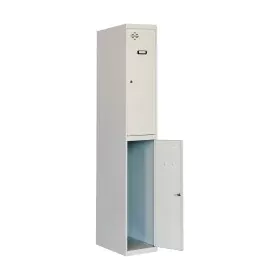 Locker Simon Rack Metal Light grey 2 Compartments (180 x 30 x 50 cm) by Simon Rack, Organisation and storage - Ref: S7904824,...