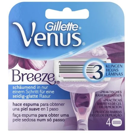 Lâmina sobresselente para máquina de barbear Gillette Venus Breeze 4 Unidades de Gillette, Mulher - Ref: S7905233, Preço: 23,...