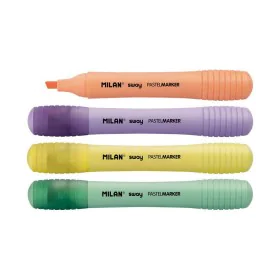 Conjunto de Marcadores Fluorescentes Milan Sway Multicolor Pastel 4 Peças de Milan, Canetas de feltro - Ref: S7906344, Preço:...