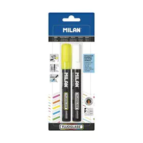 Marker pen/felt-tip pen Milan Fluoglass Erasable ink PVC by Milan, Dry Erase & Wet Erase Markers - Ref: S7906358, Price: 7,30...