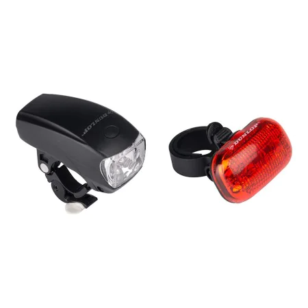 Set de Luces para Bicicleta Dunlop Negro de Dunlop, Conjuntos de faros delanteros y traseros - Ref: S7906786, Precio: 10,60 €...