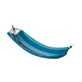 Hammock Exterior Striped Blue (100 x 200 cm) by BigBuy Outdoor, Hammocks - Ref: S7908294, Price: 13,23 €, Discount: %