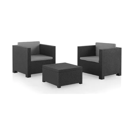 Conjunto de Mesa com 2 Poltronas SP Berner Diva tete grafit de SP Berner, Conjuntos de mobiliário de jardim - Ref: S7908511, ...