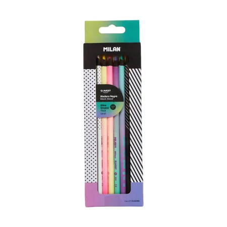 Colouring pencils Milan Sunset Yellow Multicolour by Milan, Drawing materials - Ref: S7908661, Price: 5,80 €, Discount: %