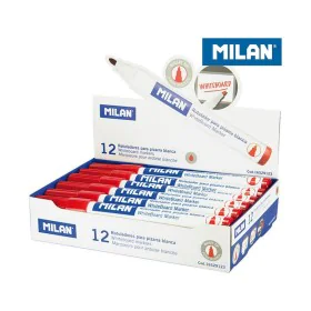 Feutres Milan Tableau blanc 12 Unités Rouge PVC de Milan, Marqueurs pour tableaux blancs - Réf : S7908671, Prix : 10,29 €, Re...