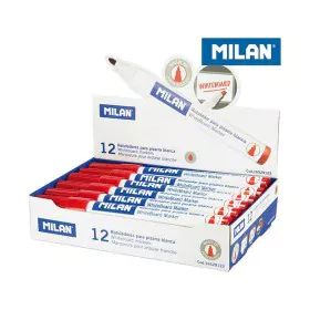 Feutres Milan Tableau blanc 12 Unités Rouge PVC de Milan, Marqueurs pour tableaux blancs - Réf : S7908671, Prix : 10,16 €, Re...