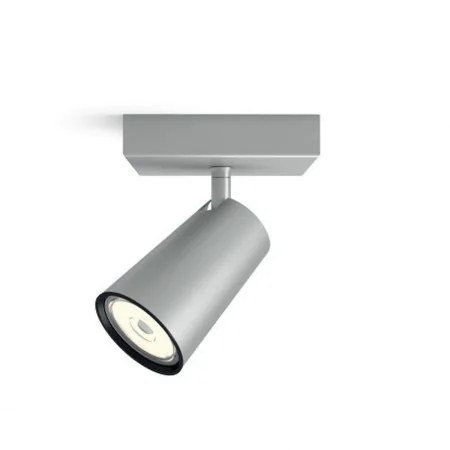 Faretto LED Philips Foco Argentato Alluminio 10 W 10,2 x 10,2 x 9,2 cm di Philips, Faretti per il soffitto - Rif: S7908836, P...