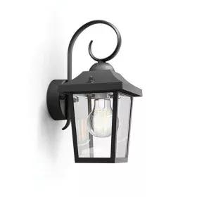 Aplique de Pared Philips 17236/30/PN Negro Aluminio 60 W E27 Farol (1 unidad) de Philips, Apliques de exterior - Ref: S790884...