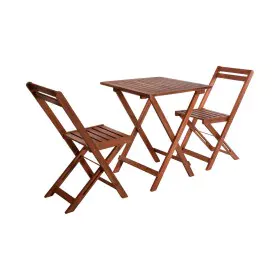 Table set with 2 chairs EDM Acacia by EDM, Garden Furniture Sets - Ref: S7910383, Price: 195,14 €, Discount: %