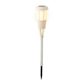 Antorcha de Jardín Lumineo Solar Blanco Mimbre 61 x 10 cm de Lumineo, Velas de exterior - Ref: S7911088, Precio: 8,58 €, Desc...