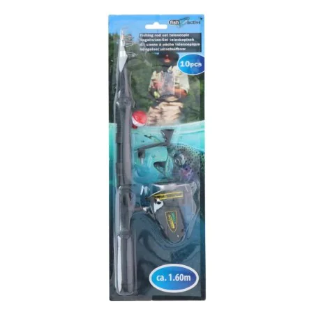 Cana de pesca Acessórios Telescópica Fibra de Vidro 1,6 m (10 Peças) de BigBuy Outdoor, Canas de spincasting - Ref: S7911217,...