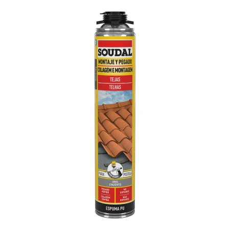 Mousse Soudal Polyuréthane Revolver Toit Gris 750 ml de Soudal, Mousses expansives - Réf : S7912994, Prix : 8,47 €, Remise : %