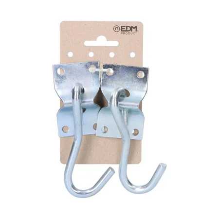 Holder EDM Hook for hanging up Hammock Silver 70 x 45 mm (2 Units) by EDM, Stands - Ref: S7913320, Price: 7,15 €, Discount: %