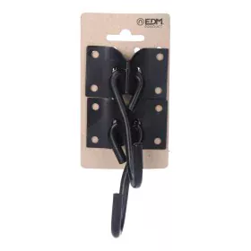 Suporte EDM Gancho para pendurar Cama de Rede Preto 70 x 45 mm (2 Unidades) de EDM, Suportes - Ref: S7914044, Preço: 6,26 €, ...