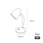 Lampada da scrivania EDM Amsterdam E27 60 W Flexo/Lampada da scrivania Bianco Metallo 13 x 34 cm (1 Unità) di EDM, Lampade da...