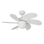 Ventilateur de Plafond avec Lumière EDM 33985 Aral Blanc 50 W de EDM, Ventilateurs de plafond avec lampe intégrée - Réf : S79...