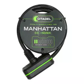 Cable con candado Citadel Manhattan cc 150/8/k Negro 150 cm de Citadel, Candados - Ref: S7918257, Precio: 16,77 €, Descuento: %