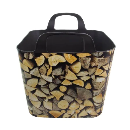 Cesta para leña 40 x 40 x 31 cm de BigBuy Home, Barbacoas de exterior - Ref: S7918277, Precio: 17,01 €, Descuento: %